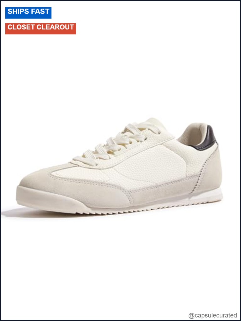 Women's Fashion Sneakers Retro Pu Faux Suede Anti-Skid Tpr Outsole Comfortable